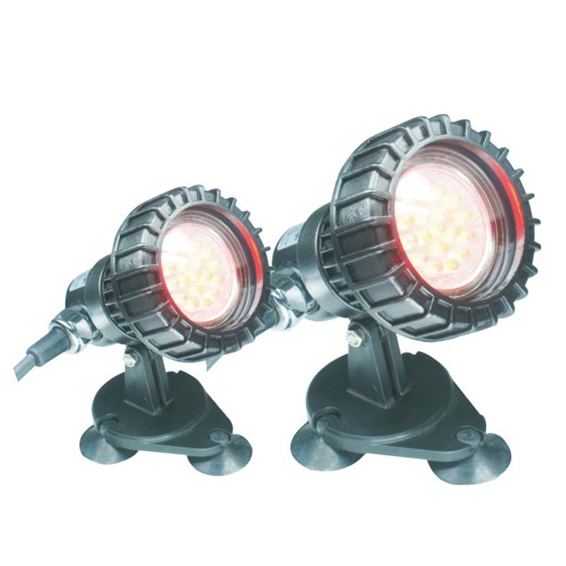 जमीन के नीचे तालाब के ऊपर मछली सबमर्सिबल लाइट